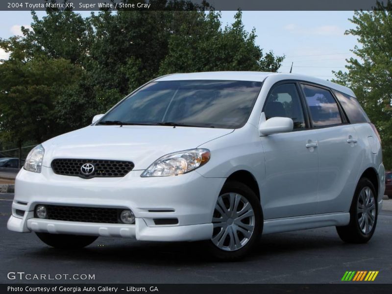 Super White / Stone Gray 2004 Toyota Matrix XR