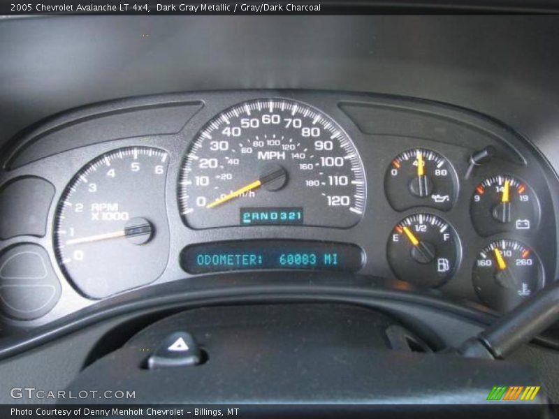 Dark Gray Metallic / Gray/Dark Charcoal 2005 Chevrolet Avalanche LT 4x4