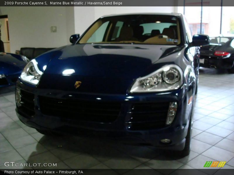 Marine Blue Metallic / Havanna/Sand Beige 2009 Porsche Cayenne S