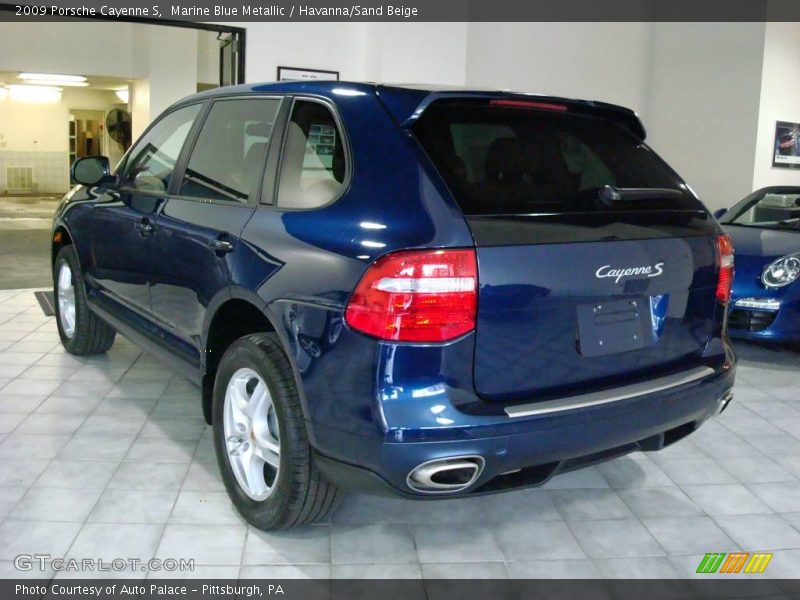 Marine Blue Metallic / Havanna/Sand Beige 2009 Porsche Cayenne S