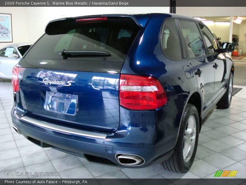 Marine Blue Metallic / Havanna/Sand Beige 2009 Porsche Cayenne S