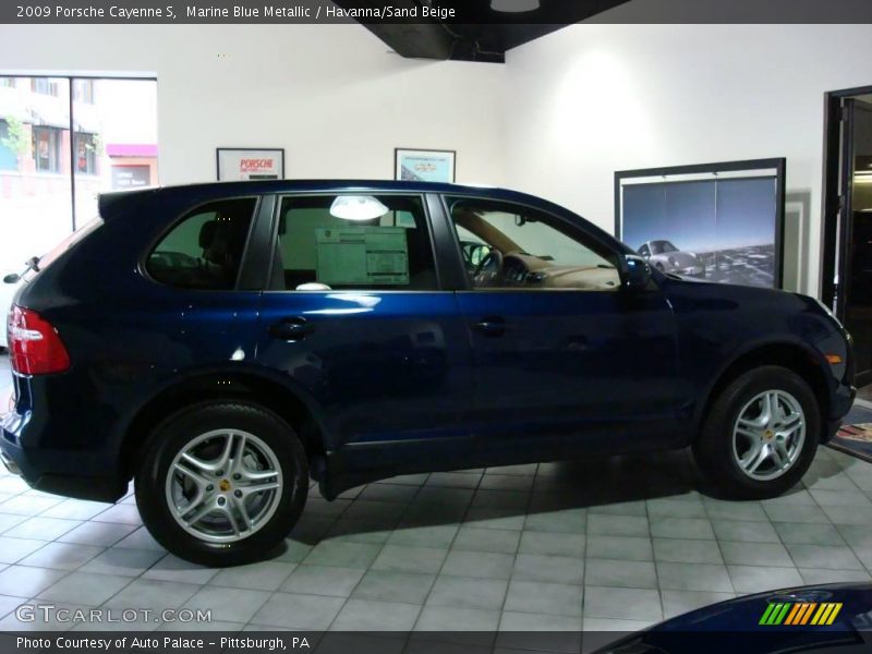 Marine Blue Metallic / Havanna/Sand Beige 2009 Porsche Cayenne S