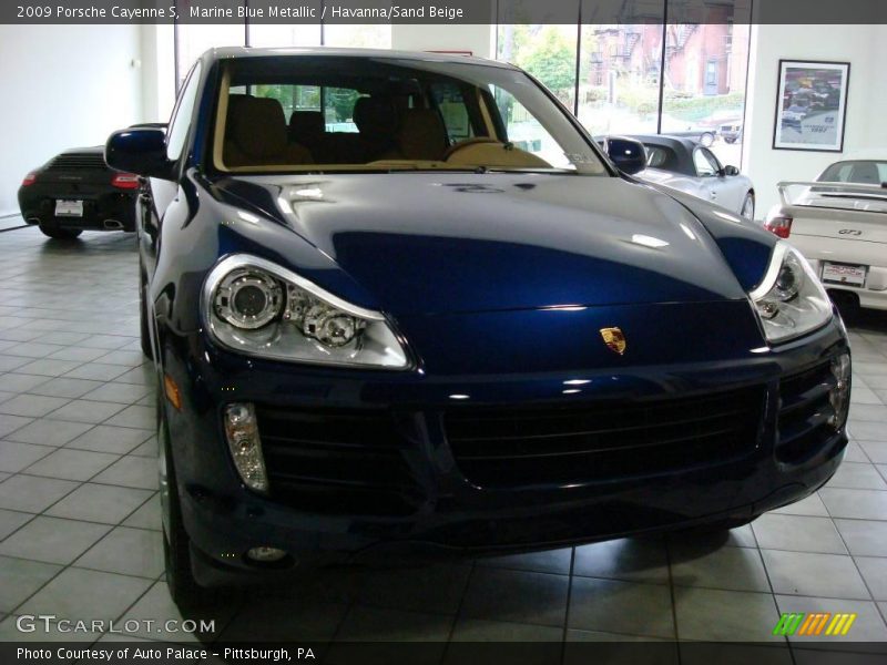 Marine Blue Metallic / Havanna/Sand Beige 2009 Porsche Cayenne S