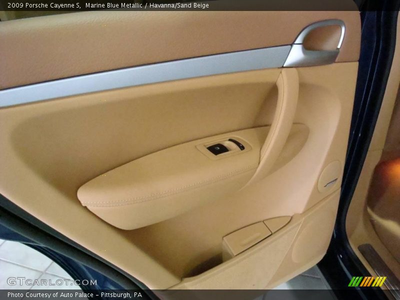 Marine Blue Metallic / Havanna/Sand Beige 2009 Porsche Cayenne S