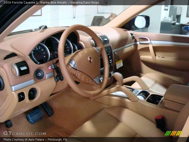 Marine Blue Metallic / Havanna/Sand Beige 2009 Porsche Cayenne S