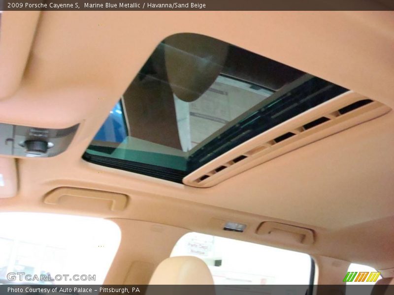 Marine Blue Metallic / Havanna/Sand Beige 2009 Porsche Cayenne S