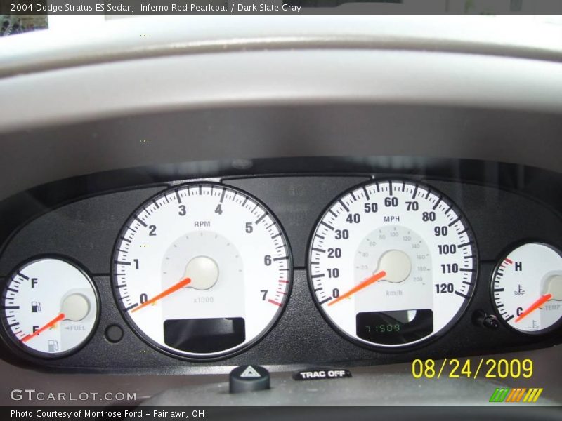 Inferno Red Pearlcoat / Dark Slate Gray 2004 Dodge Stratus ES Sedan