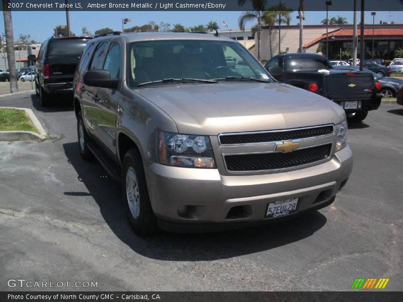 Amber Bronze Metallic / Light Cashmere/Ebony 2007 Chevrolet Tahoe LS