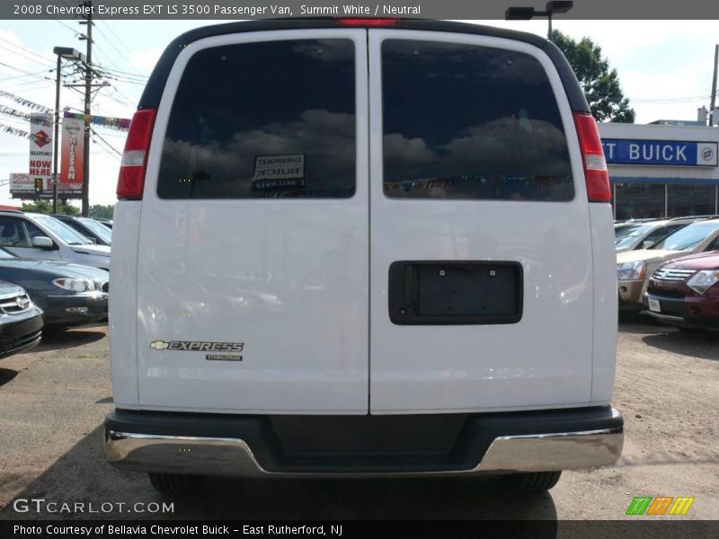 Summit White / Neutral 2008 Chevrolet Express EXT LS 3500 Passenger Van