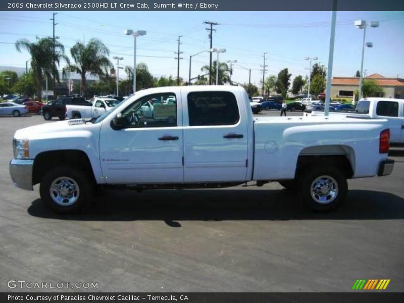 Summit White / Ebony 2009 Chevrolet Silverado 2500HD LT Crew Cab