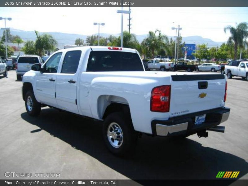 Summit White / Ebony 2009 Chevrolet Silverado 2500HD LT Crew Cab