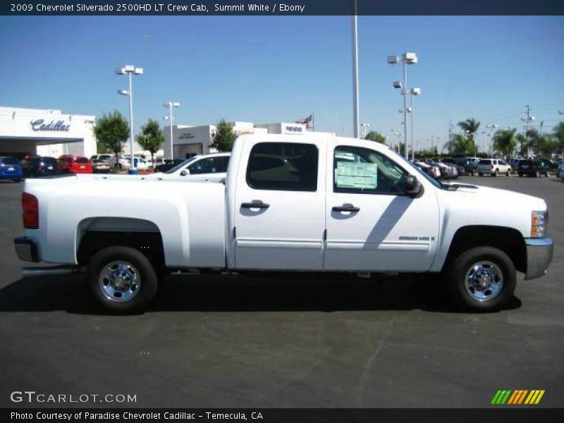 Summit White / Ebony 2009 Chevrolet Silverado 2500HD LT Crew Cab