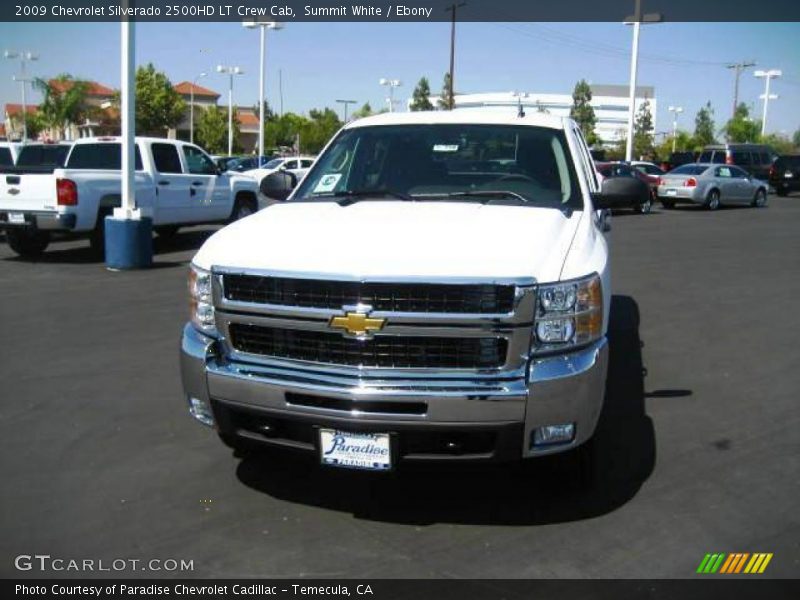 Summit White / Ebony 2009 Chevrolet Silverado 2500HD LT Crew Cab