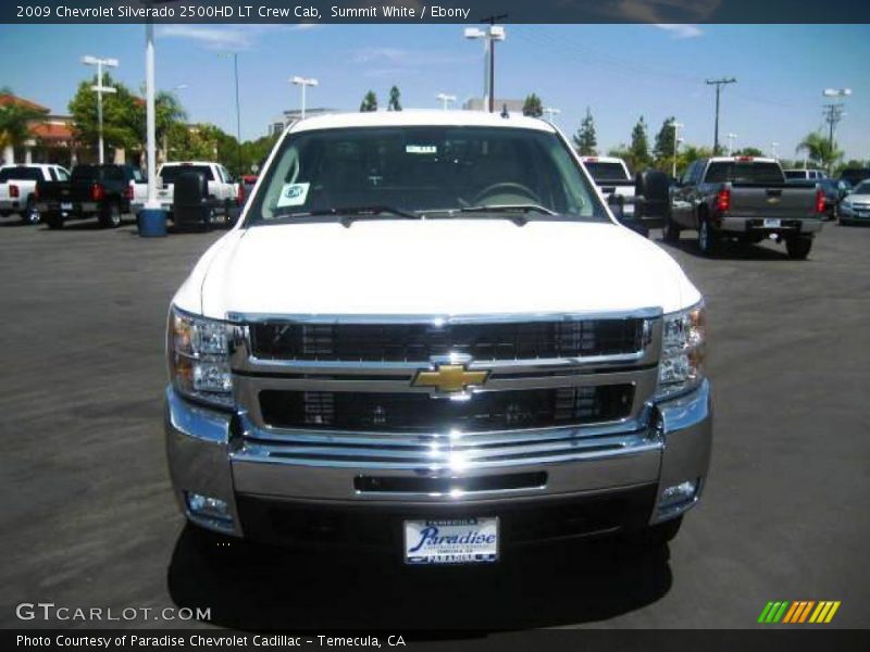 Summit White / Ebony 2009 Chevrolet Silverado 2500HD LT Crew Cab