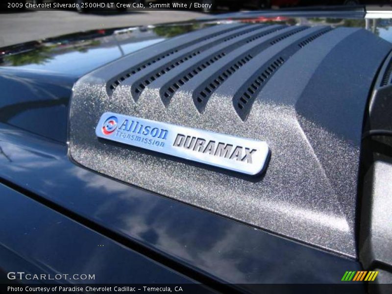 Summit White / Ebony 2009 Chevrolet Silverado 2500HD LT Crew Cab