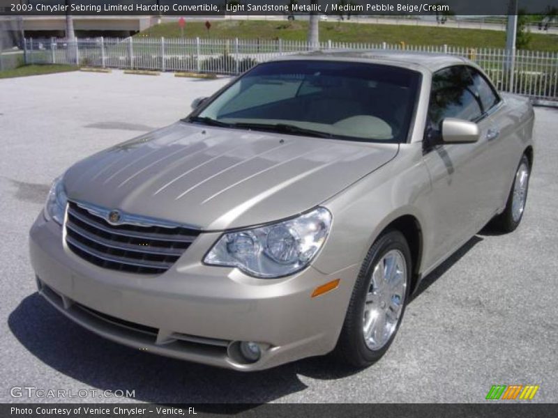 Light Sandstone Metallic / Medium Pebble Beige/Cream 2009 Chrysler Sebring Limited Hardtop Convertible