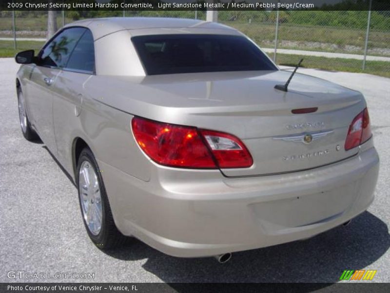 Light Sandstone Metallic / Medium Pebble Beige/Cream 2009 Chrysler Sebring Limited Hardtop Convertible