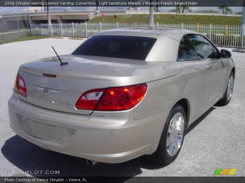 Light Sandstone Metallic / Medium Pebble Beige/Cream 2009 Chrysler Sebring Limited Hardtop Convertible