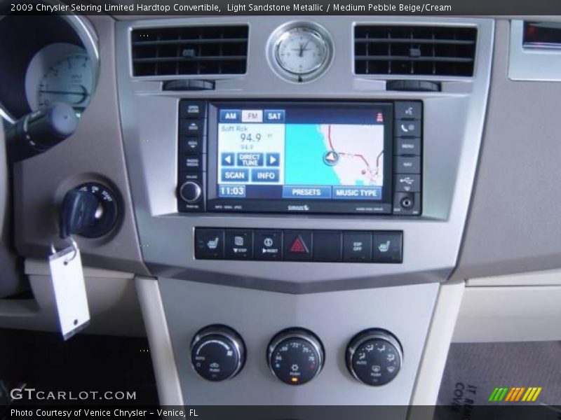 Light Sandstone Metallic / Medium Pebble Beige/Cream 2009 Chrysler Sebring Limited Hardtop Convertible