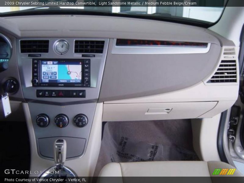 Light Sandstone Metallic / Medium Pebble Beige/Cream 2009 Chrysler Sebring Limited Hardtop Convertible