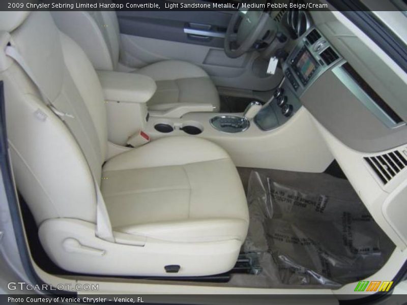 Light Sandstone Metallic / Medium Pebble Beige/Cream 2009 Chrysler Sebring Limited Hardtop Convertible