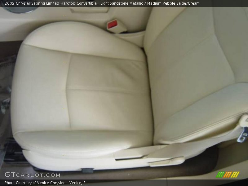 Light Sandstone Metallic / Medium Pebble Beige/Cream 2009 Chrysler Sebring Limited Hardtop Convertible