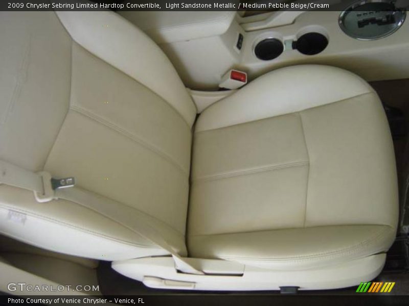 Light Sandstone Metallic / Medium Pebble Beige/Cream 2009 Chrysler Sebring Limited Hardtop Convertible