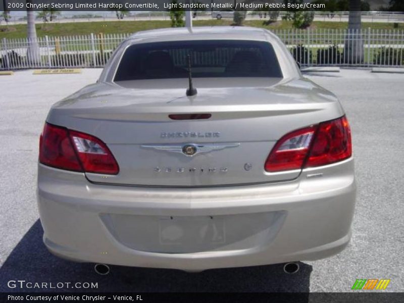 Light Sandstone Metallic / Medium Pebble Beige/Cream 2009 Chrysler Sebring Limited Hardtop Convertible