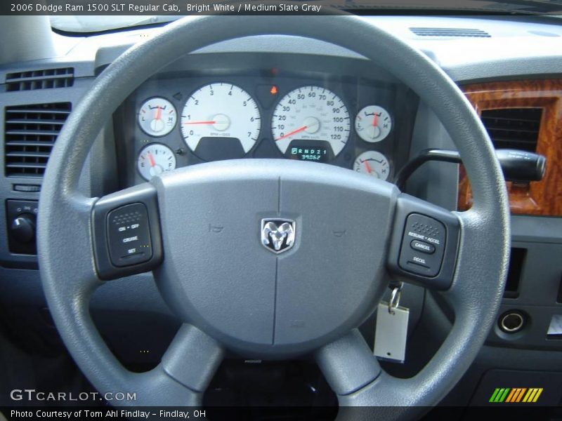 Bright White / Medium Slate Gray 2006 Dodge Ram 1500 SLT Regular Cab