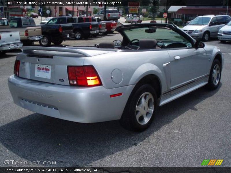 Silver Metallic / Medium Graphite 2000 Ford Mustang V6 Convertible