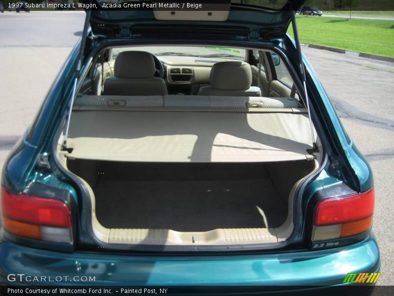Acadia Green Pearl Metallic / Beige 1997 Subaru Impreza L Wagon