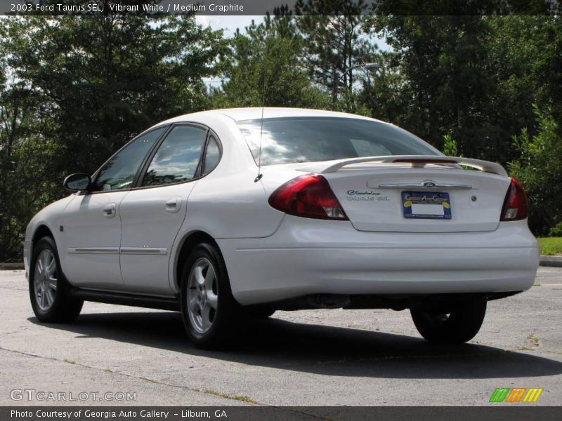 Vibrant White / Medium Graphite 2003 Ford Taurus SEL