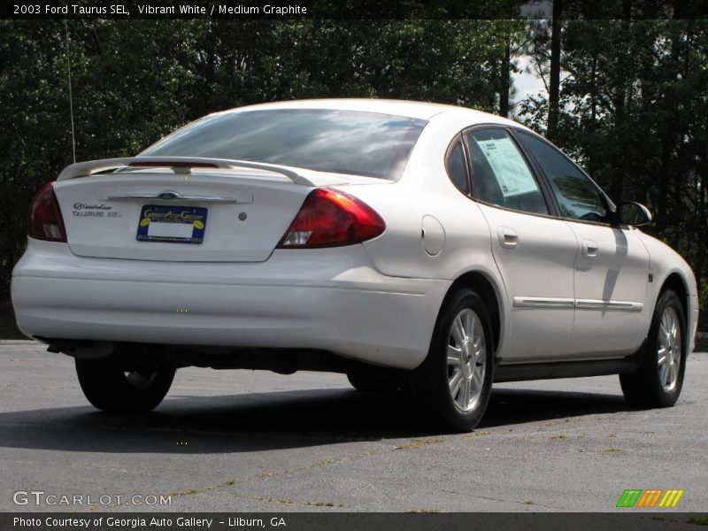 Vibrant White / Medium Graphite 2003 Ford Taurus SEL