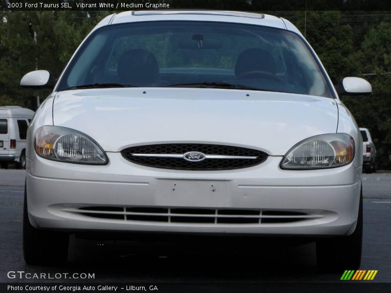 Vibrant White / Medium Graphite 2003 Ford Taurus SEL
