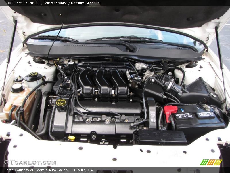 Vibrant White / Medium Graphite 2003 Ford Taurus SEL