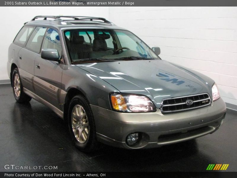 Wintergreen Metallic / Beige 2001 Subaru Outback L.L.Bean Edition Wagon