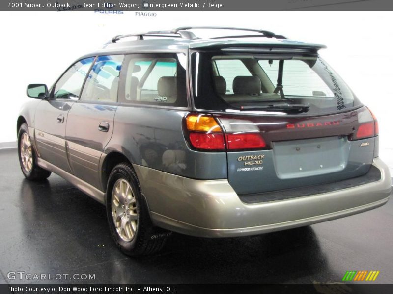 Wintergreen Metallic / Beige 2001 Subaru Outback L.L.Bean Edition Wagon