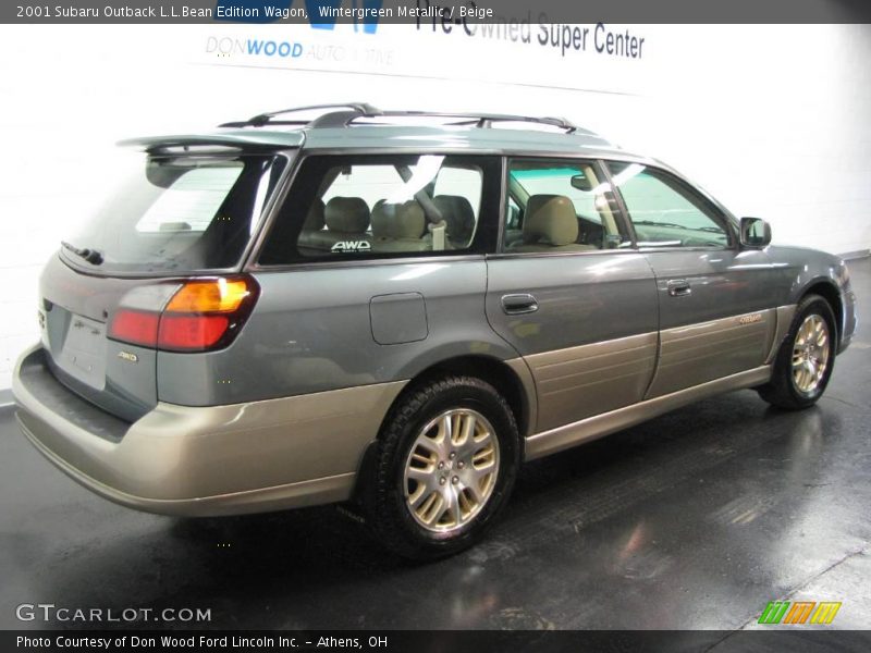 Wintergreen Metallic / Beige 2001 Subaru Outback L.L.Bean Edition Wagon