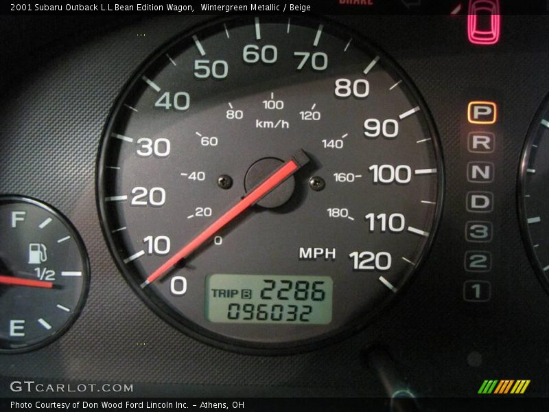 Wintergreen Metallic / Beige 2001 Subaru Outback L.L.Bean Edition Wagon