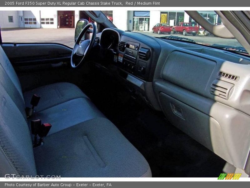 Red / Medium Flint 2005 Ford F350 Super Duty XL Regular Cab Chassis Stake Truck