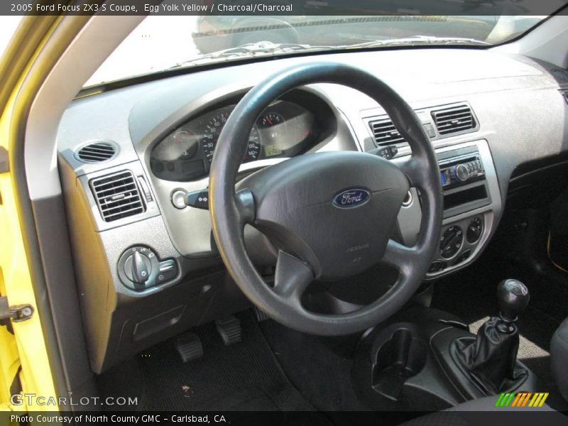 Egg Yolk Yellow / Charcoal/Charcoal 2005 Ford Focus ZX3 S Coupe