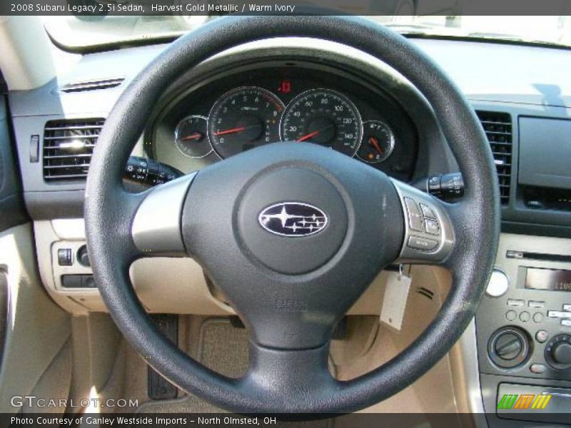 Harvest Gold Metallic / Warm Ivory 2008 Subaru Legacy 2.5i Sedan