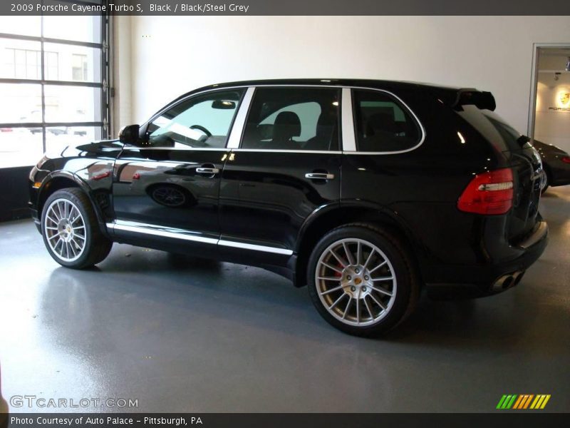 Black / Black/Steel Grey 2009 Porsche Cayenne Turbo S