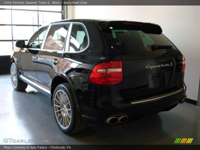 Black / Black/Steel Grey 2009 Porsche Cayenne Turbo S