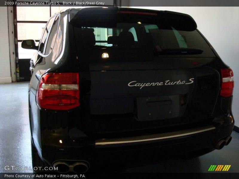 Black / Black/Steel Grey 2009 Porsche Cayenne Turbo S