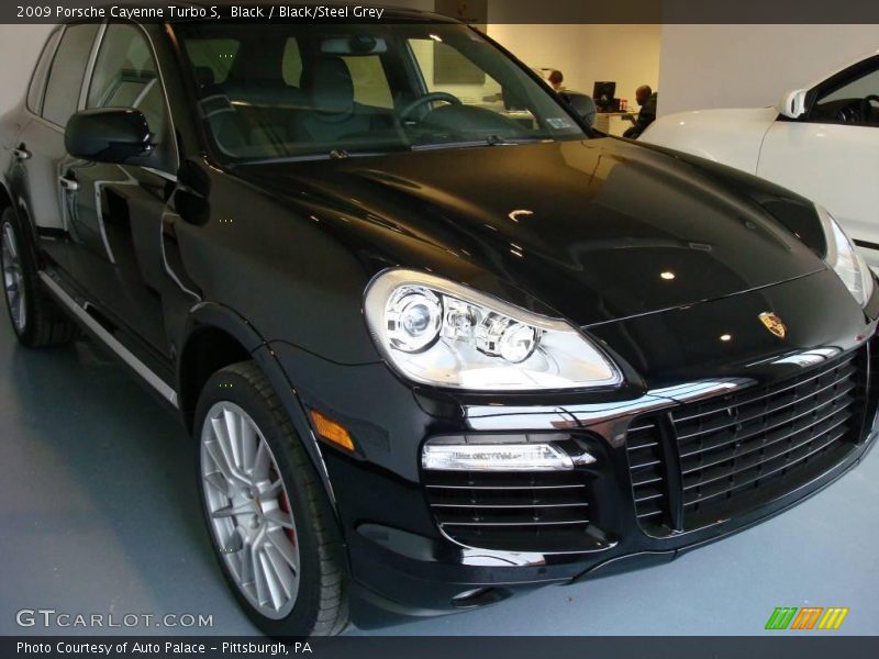Black / Black/Steel Grey 2009 Porsche Cayenne Turbo S