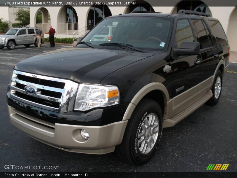 Black / Charcoal Black/Chaparral Leather 2008 Ford Expedition King Ranch