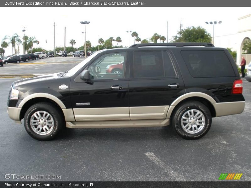 Black / Charcoal Black/Chaparral Leather 2008 Ford Expedition King Ranch