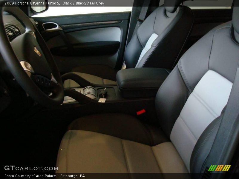 Black / Black/Steel Grey 2009 Porsche Cayenne Turbo S