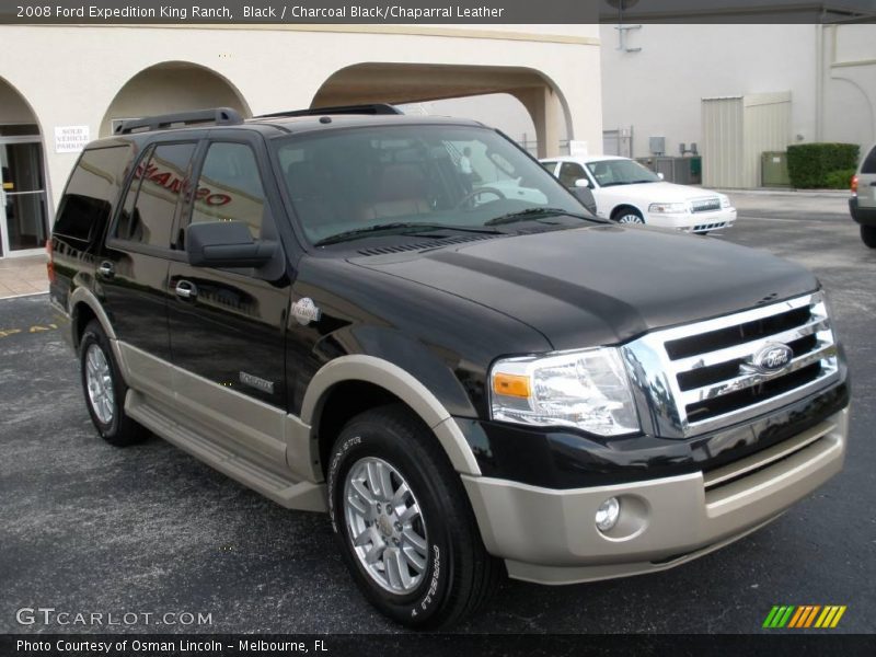 Black / Charcoal Black/Chaparral Leather 2008 Ford Expedition King Ranch